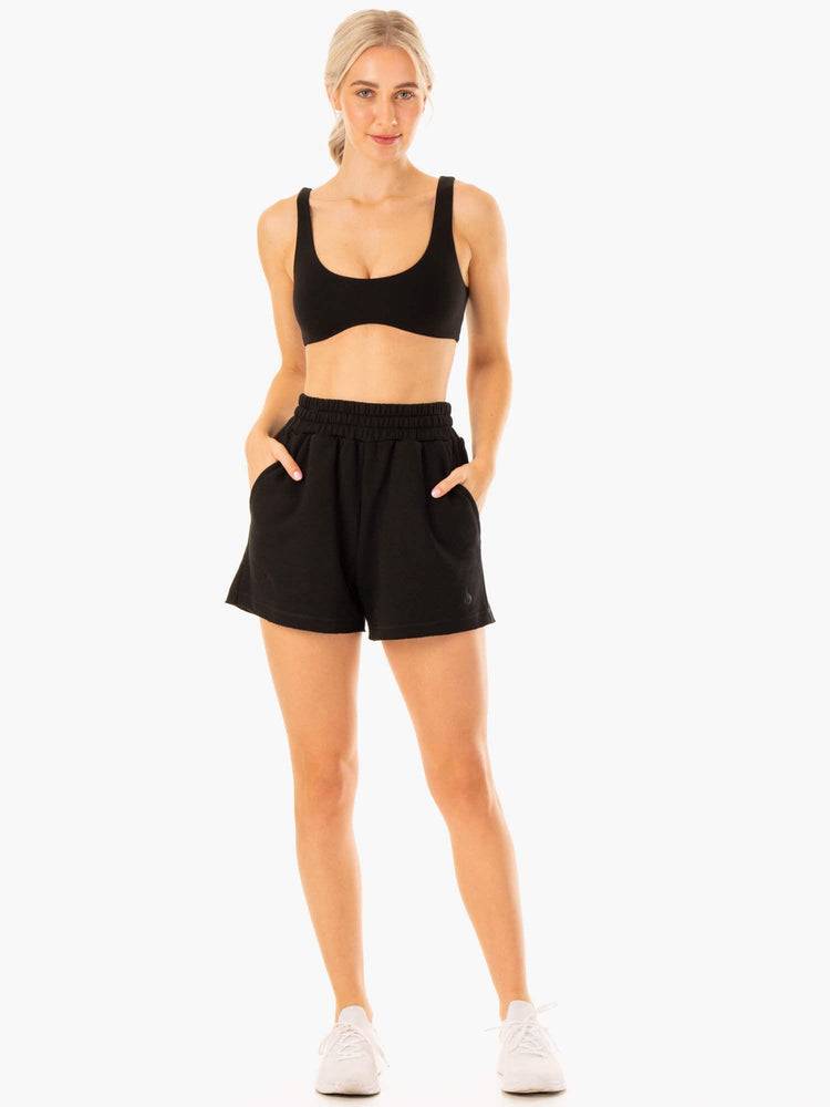 Ryderwear Women Shorts Elevate Track Women's Shorts Black | CA1993ZG