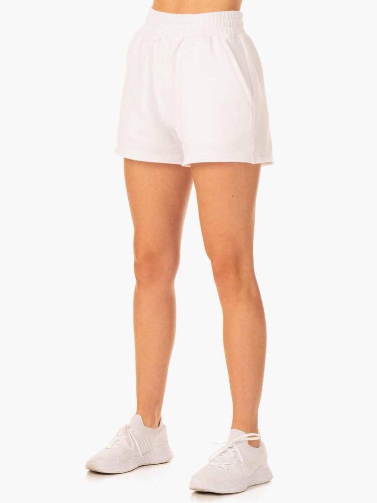 Ryderwear Women Shorts Elevate Track Women's Shorts White | CA2025MA