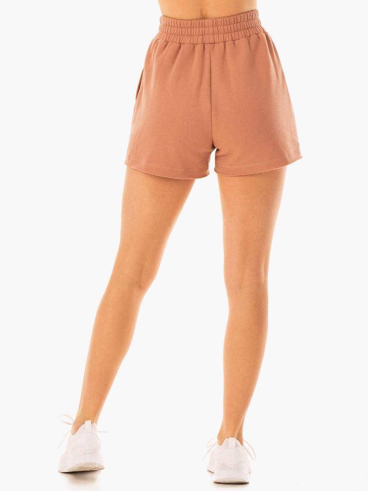 Ryderwear Women Shorts Elevate Track Women's Shorts Rosewood Pink | CA2032UT