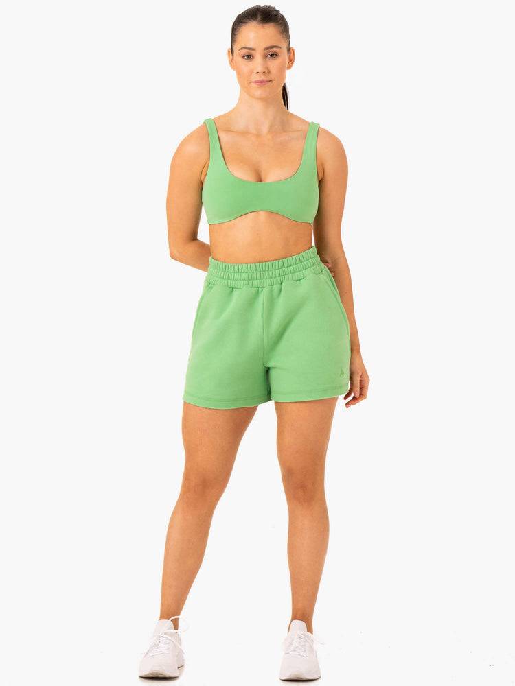 Ryderwear Women Shorts Elevate Track Women's Shorts Green | CA2083YU