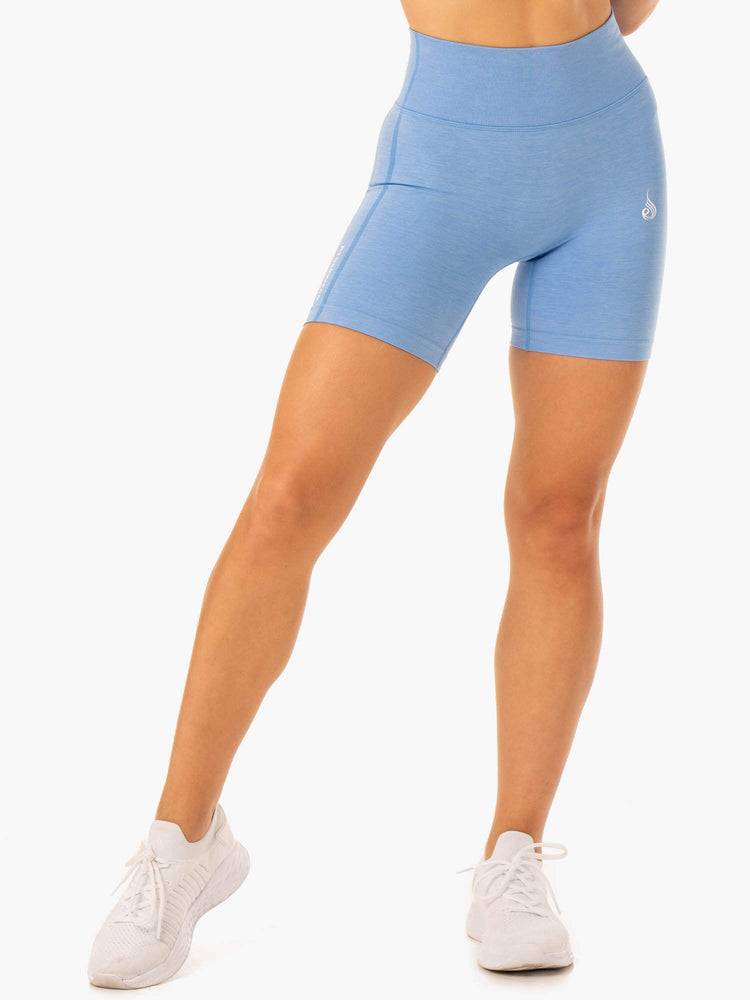 Ryderwear Women Shorts Enhance Scrunch Bum Seamless Women's Shorts Blue | CA2193SO