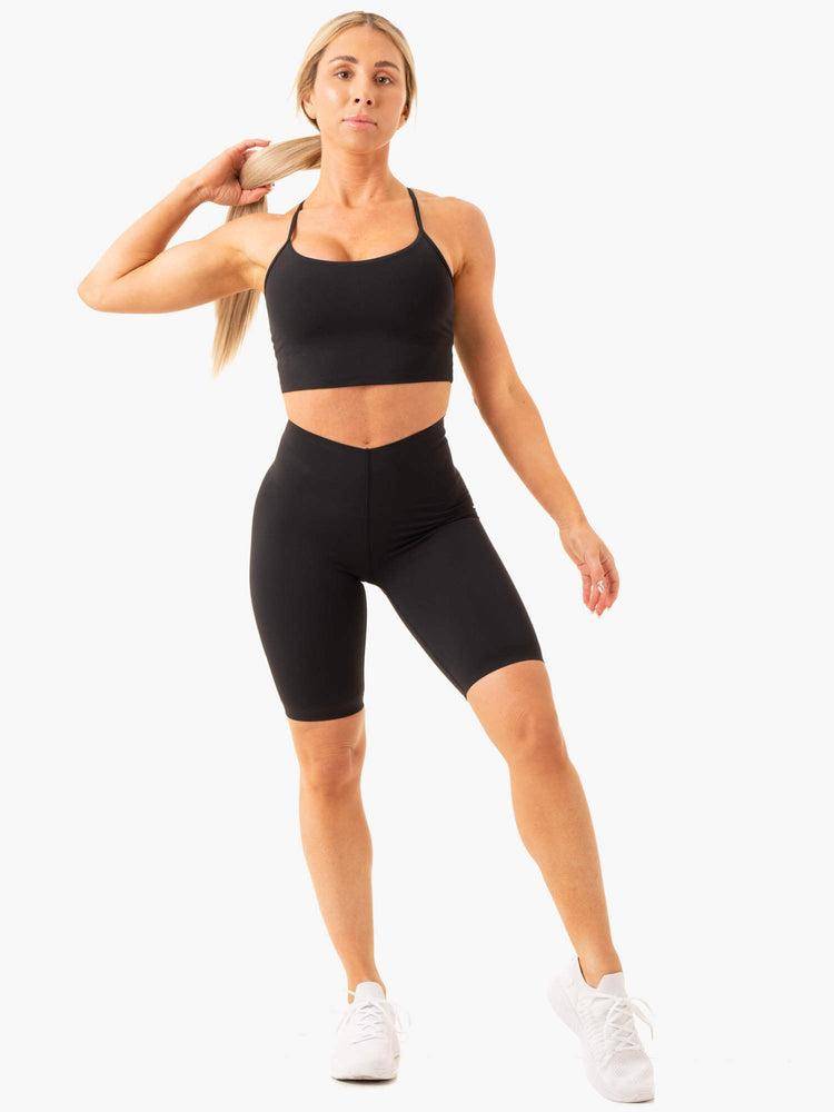 Ryderwear Women Shorts Extend Compression Bike Women's Shorts Black | CA2077MA