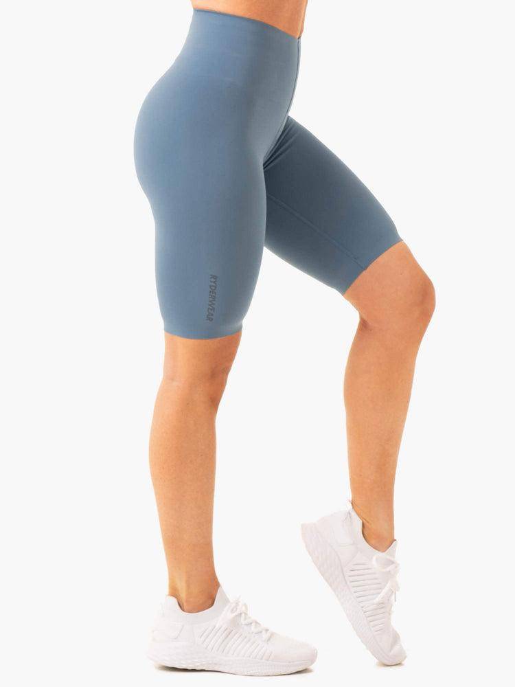 Ryderwear Women Shorts Extend Compression Bike Women's Shorts Steel Blue | CA2086OR