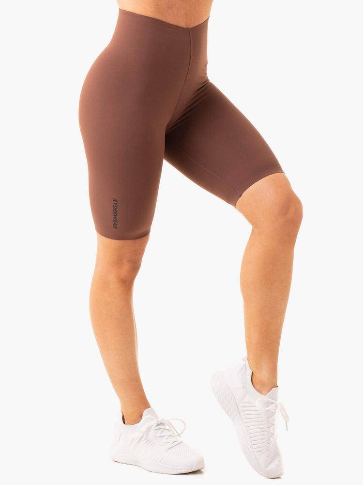 Ryderwear Women Shorts Extend Compression Bike Women's Shorts Chocolate | CA2093HK