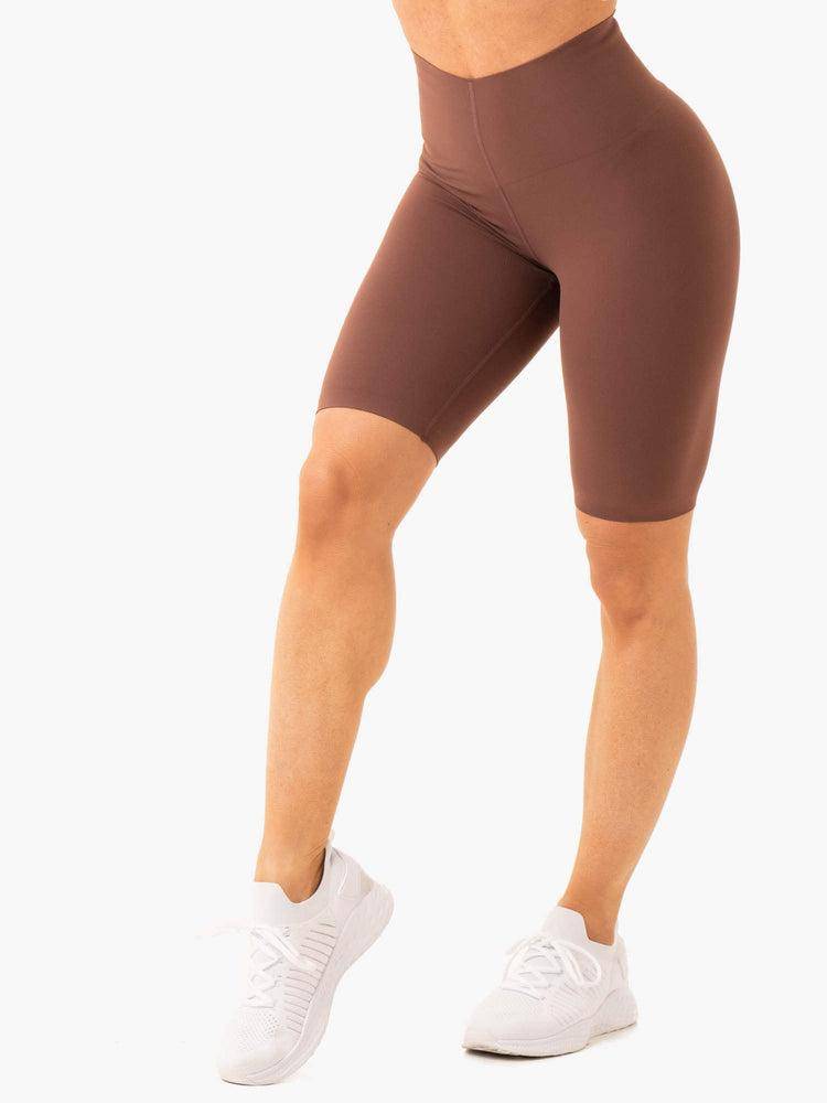 Ryderwear Women Shorts Extend Compression Bike Women\'s Shorts Chocolate | CA2093HK