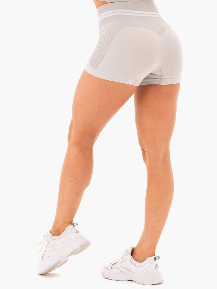 Ryderwear Women Shorts Freestyle Seamless High Waisted Women's Shorts Grey | CA2130QZ