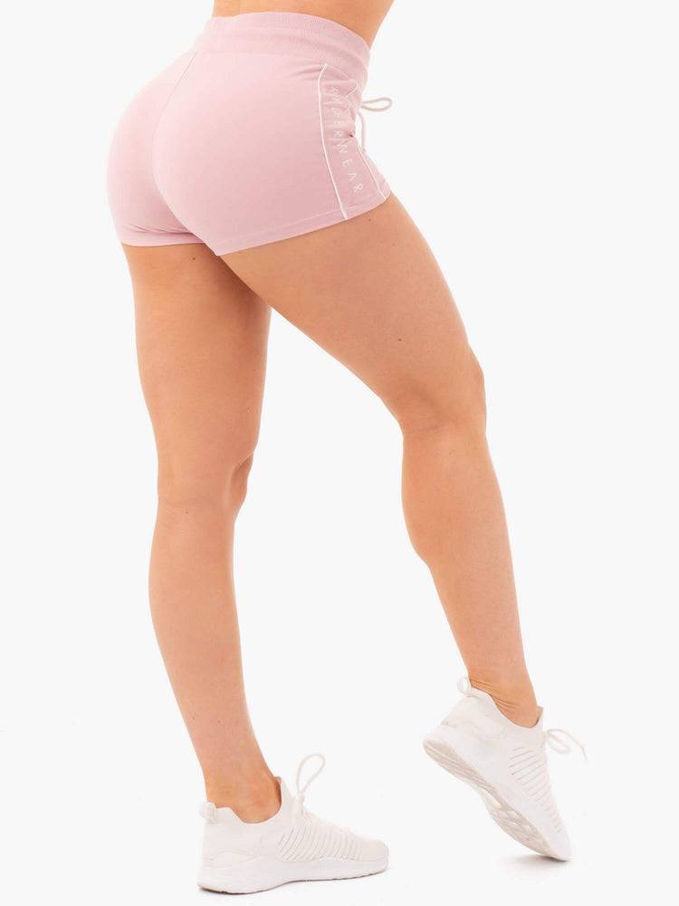 Ryderwear Women Shorts High Waisted Track Women's Shorts Pink | CA2145HK