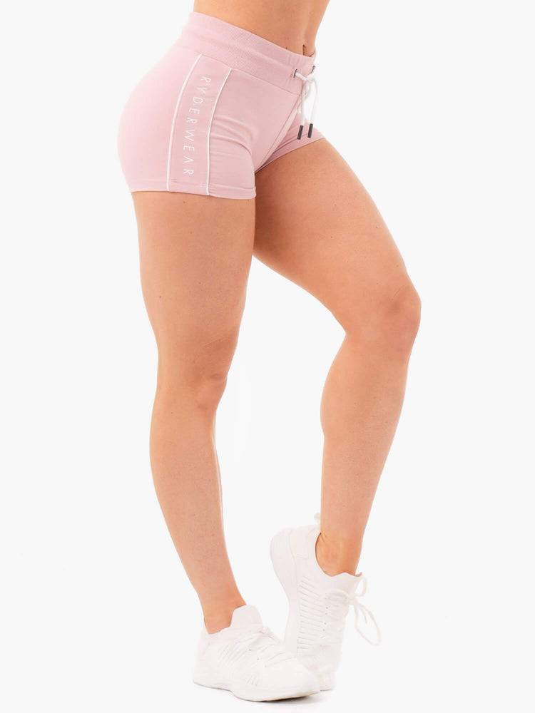 Ryderwear Women Shorts High Waisted Track Women's Shorts Pink | CA2145HK