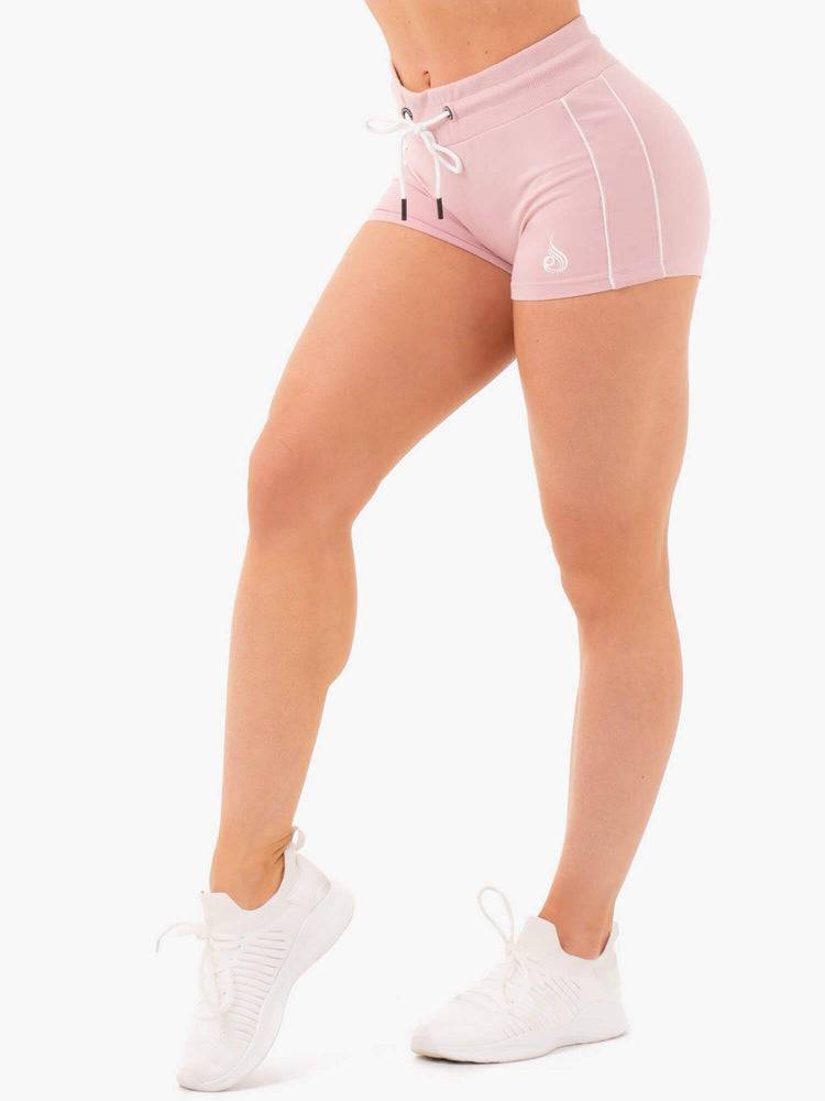 Ryderwear Women Shorts High Waisted Track Women\'s Shorts Pink | CA2145HK