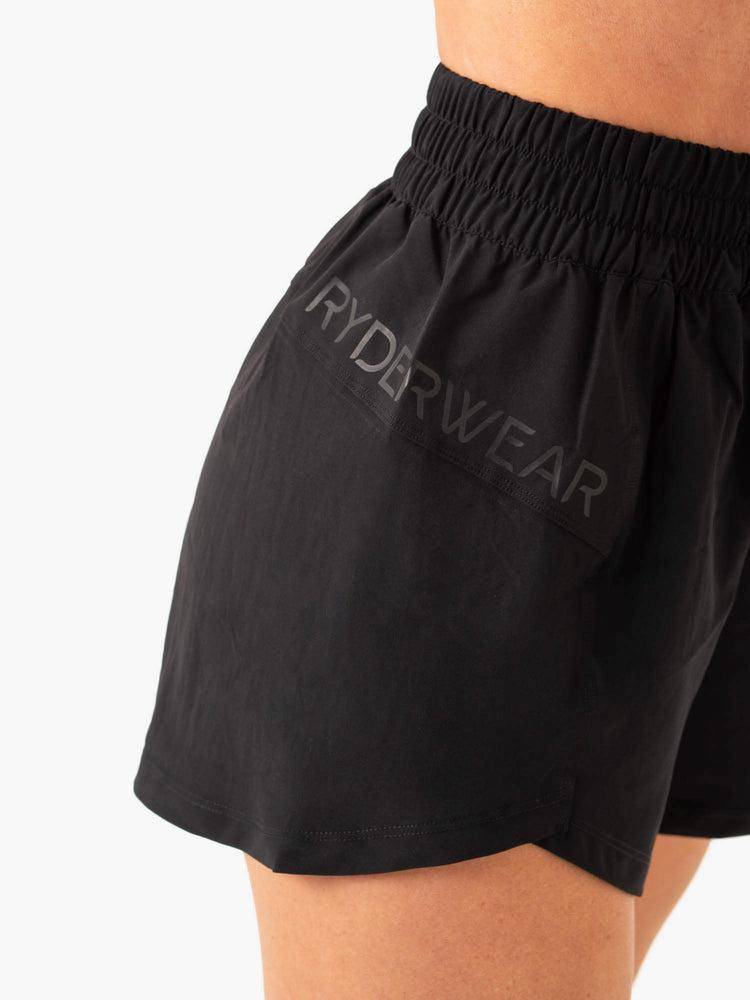 Ryderwear Women Shorts Level Up Training Women's Shorts Black | CA2137IS