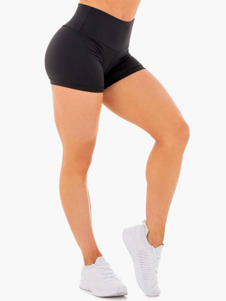 Ryderwear Women Shorts Motion High Waisted Women's Shorts Black | CA1944VD