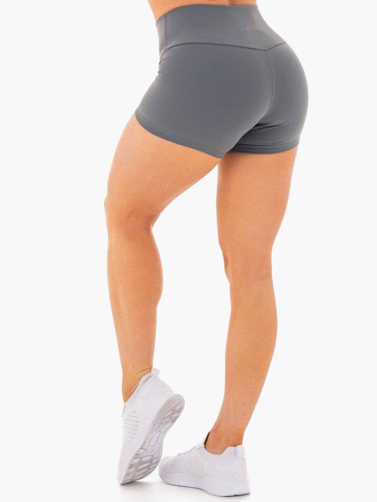 Ryderwear Women Shorts Motion High Waisted Women's Shorts Charcoal | CA1978TV