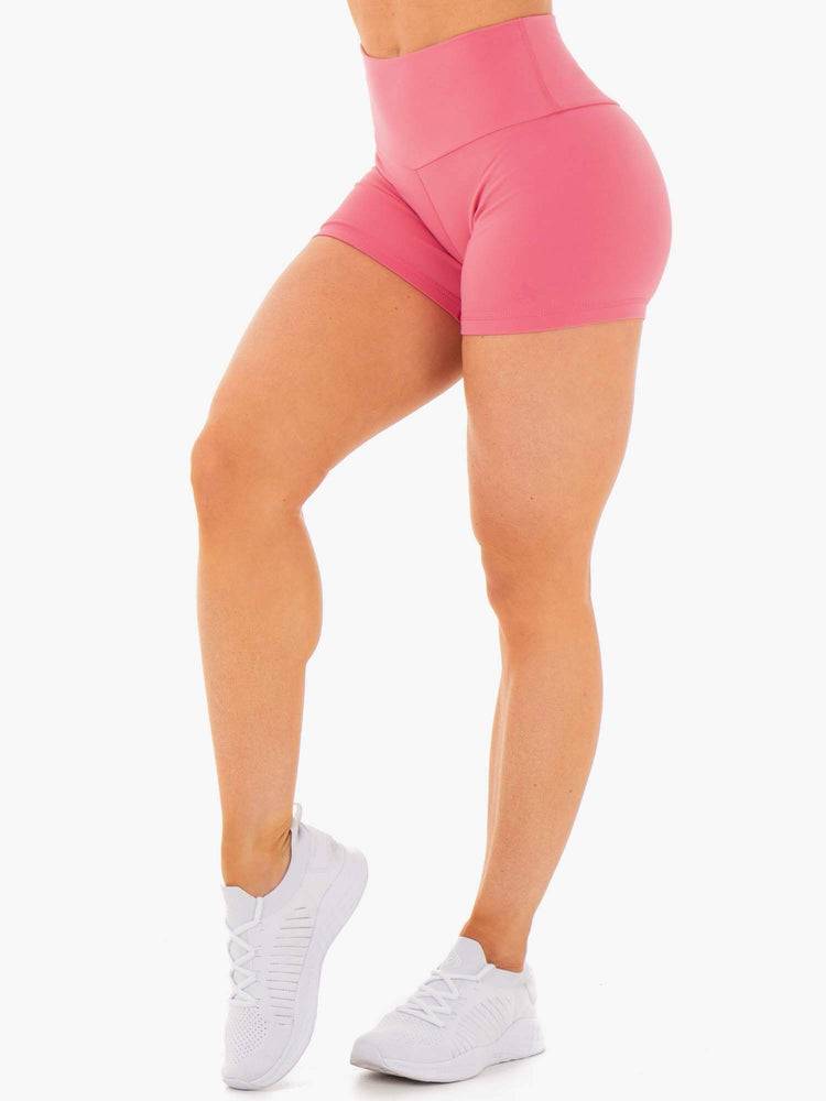 Ryderwear Women Shorts Motion High Waisted Women\'s Shorts Pink Lemonade | CA2203CE