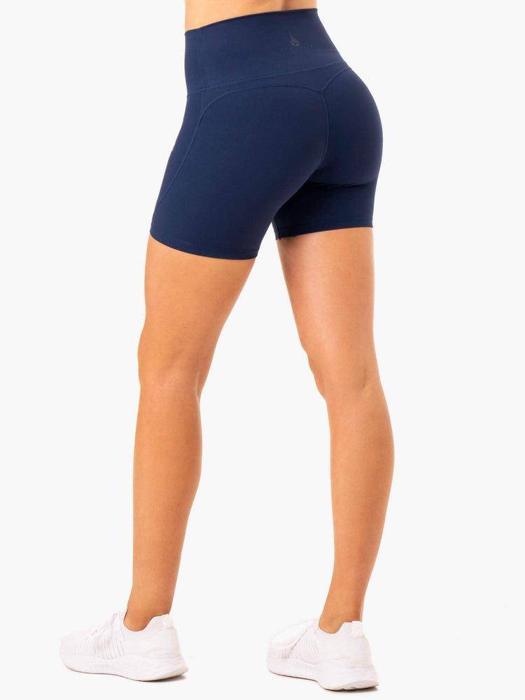 Ryderwear Women Shorts NKD Align Women's Shorts Navy | CA1966LH