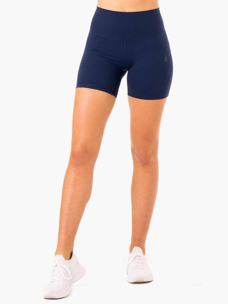 Ryderwear Women Shorts NKD Align Women\'s Shorts Navy | CA1966LH