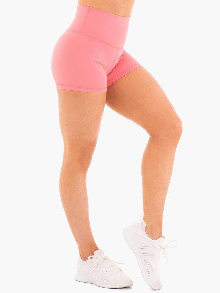 Ryderwear Women Shorts NKD High Waisted Women's Shorts Rose | CA1960DN