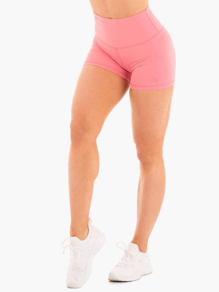 Ryderwear Women Shorts NKD High Waisted Women\'s Shorts Rose | CA1960DN