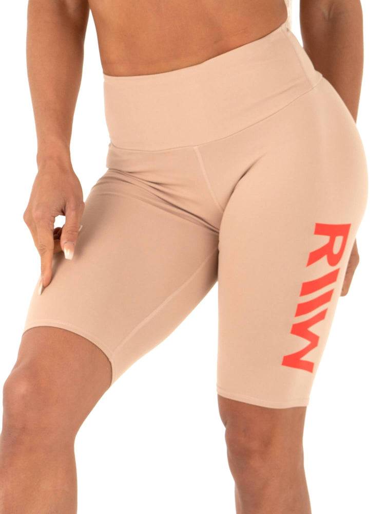 Ryderwear Women Shorts Neonude Scrunch Bum Bike Women's Shorts Sand Neon | CA2219SO