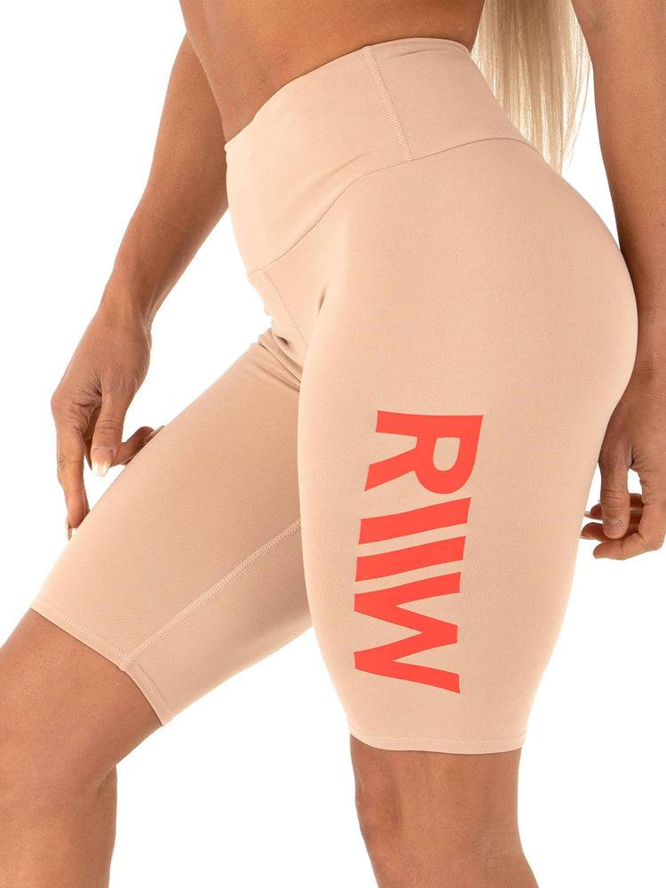 Ryderwear Women Shorts Neonude Scrunch Bum Bike Women's Shorts Sand Neon | CA2219SO