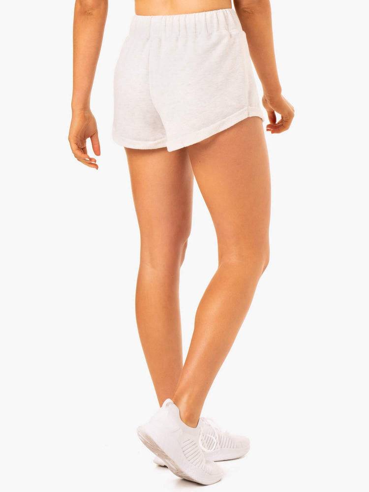 Ryderwear Women Shorts Off Duty Fleece Women's Shorts Snow Grey Marl | CA1982OR