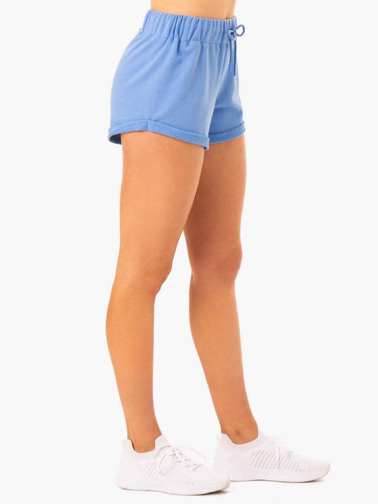 Ryderwear Women Shorts Off Duty Fleece Women's Shorts Sky Blue | CA2005YU