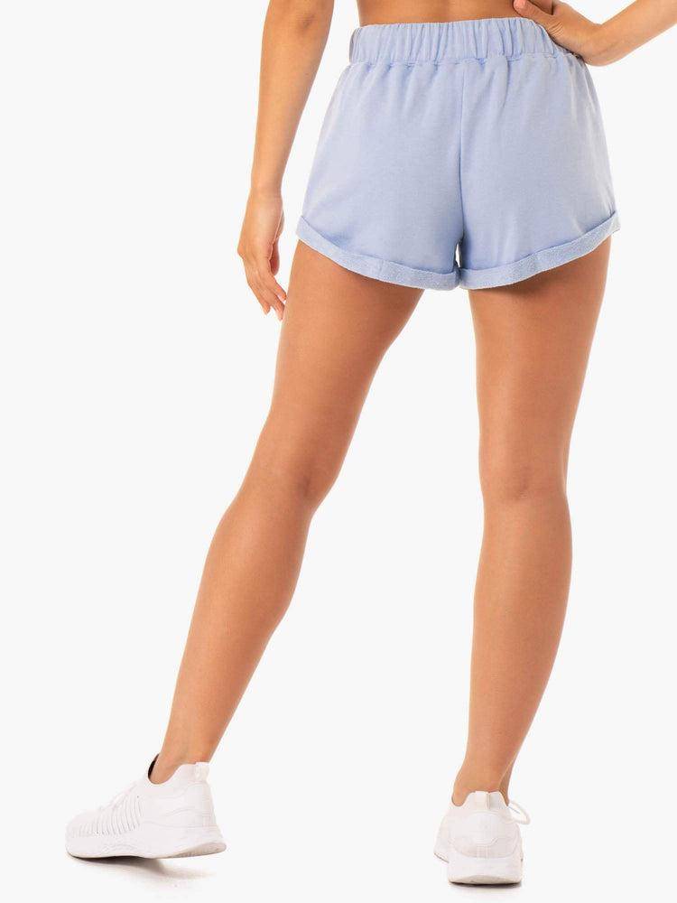 Ryderwear Women Shorts Off Duty Fleece Women's Shorts Blue Marl | CA2180NB