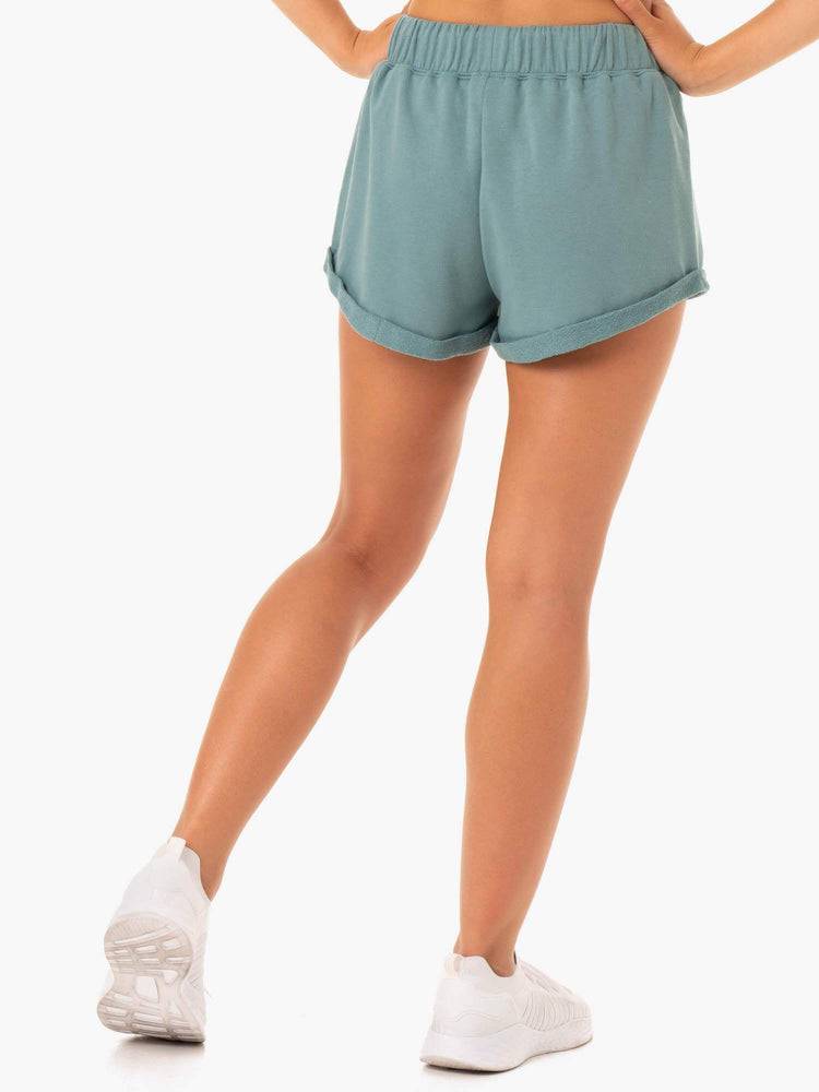 Ryderwear Women Shorts Off Duty Fleece Women's Shorts Sage Marl | CA2196GL