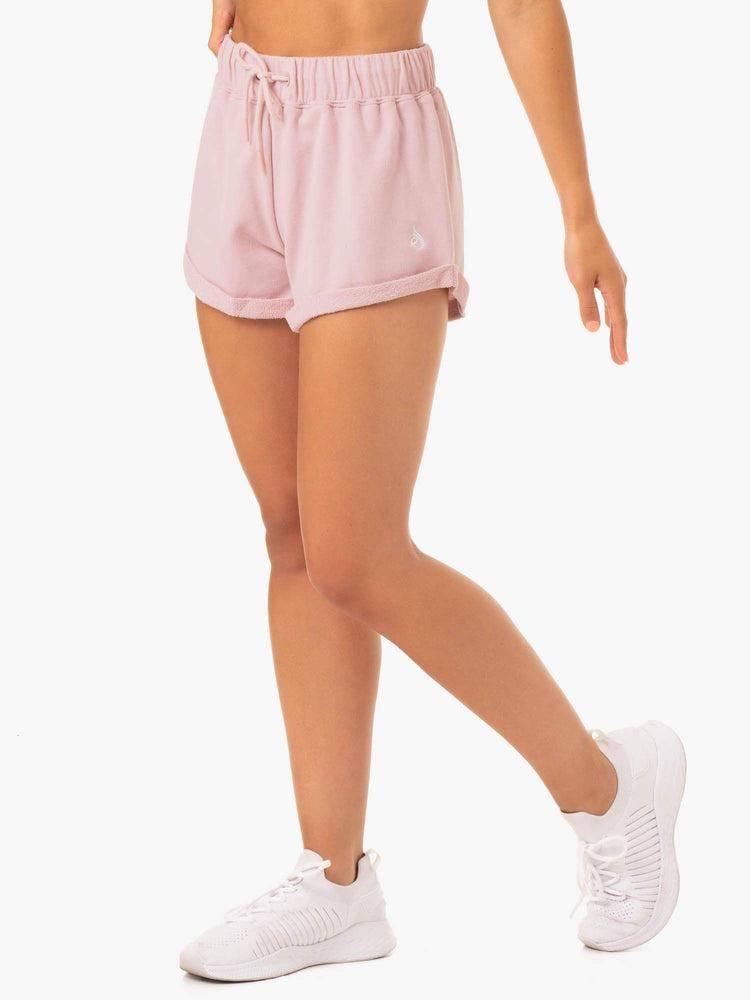 Ryderwear Women Shorts Off Duty Fleece Women's Shorts Rose Marl | CA2197HK