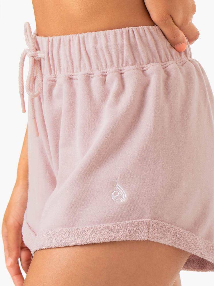 Ryderwear Women Shorts Off Duty Fleece Women's Shorts Rose Marl | CA2197HK