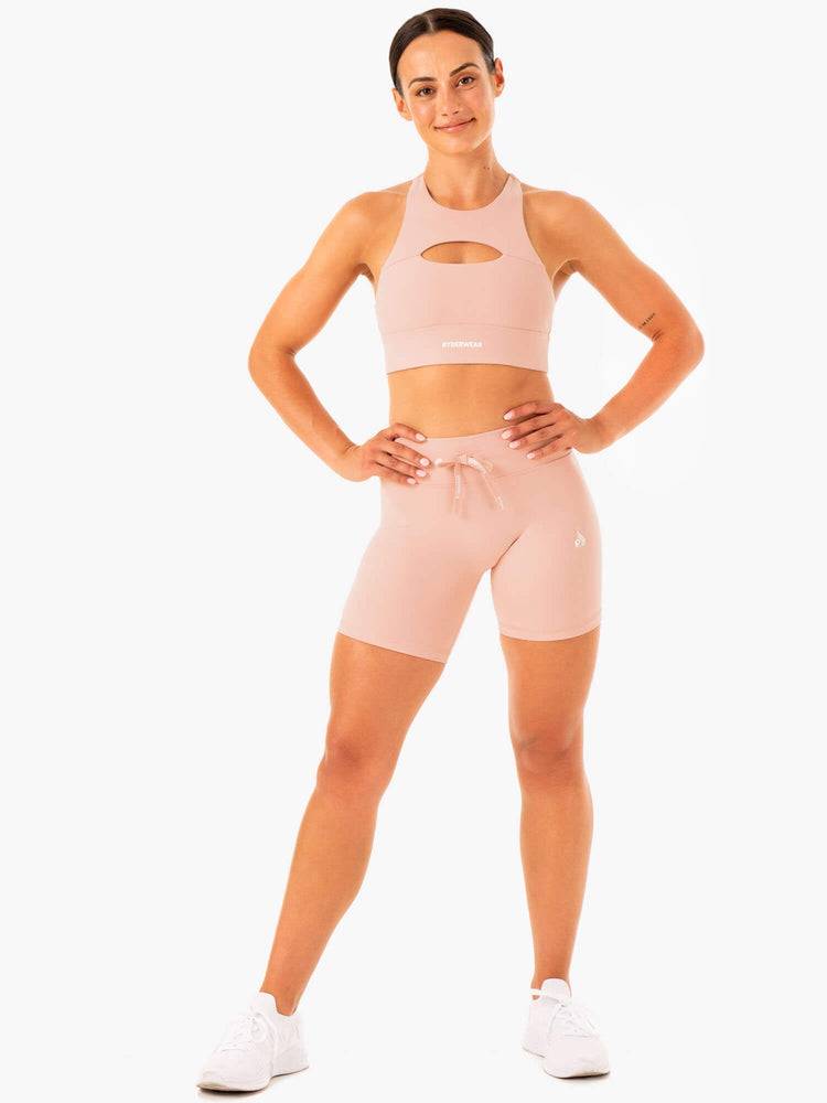 Ryderwear Women Shorts Replay High Waisted Women's Shorts Nude | CA2057YU