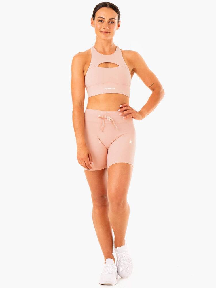 Ryderwear Women Shorts Replay High Waisted Women's Shorts Nude | CA2057YU