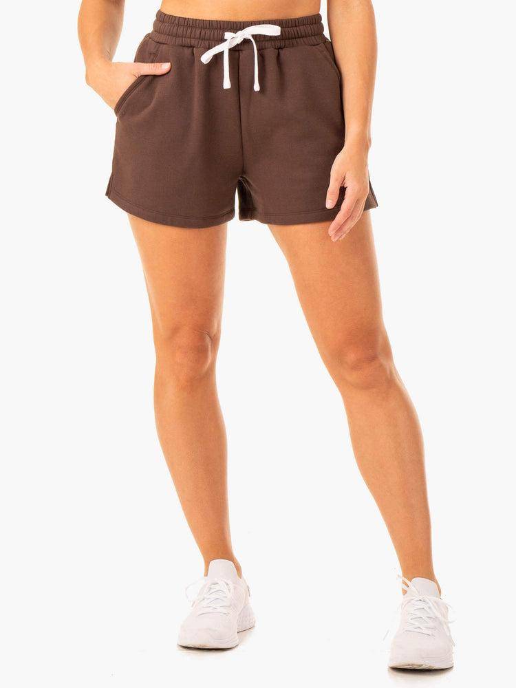 Ryderwear Women Shorts Restore Track Women\'s Shorts Chocolate | CA2075BC