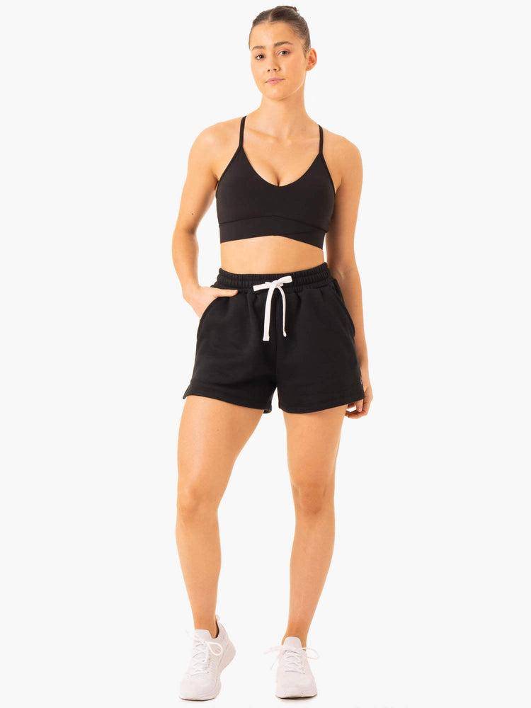 Ryderwear Women Shorts Restore Track Women's Shorts Black | CA2078QZ