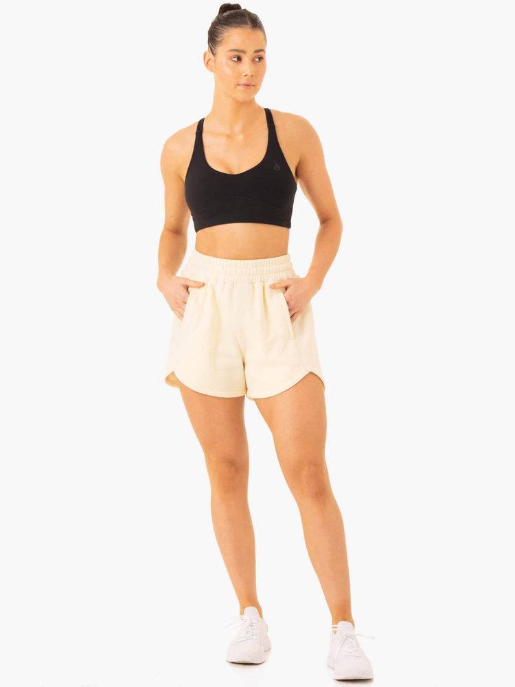 Ryderwear Women Shorts Sideline Track Women's Shorts Butter | CA2052QZ