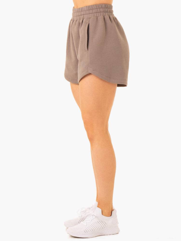 Ryderwear Women Shorts Sideline Track Women's Shorts Taupe | CA2194DN