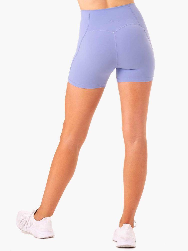 Ryderwear Women Shorts Sola High Waisted Women's Shorts Purple | CA2140AP