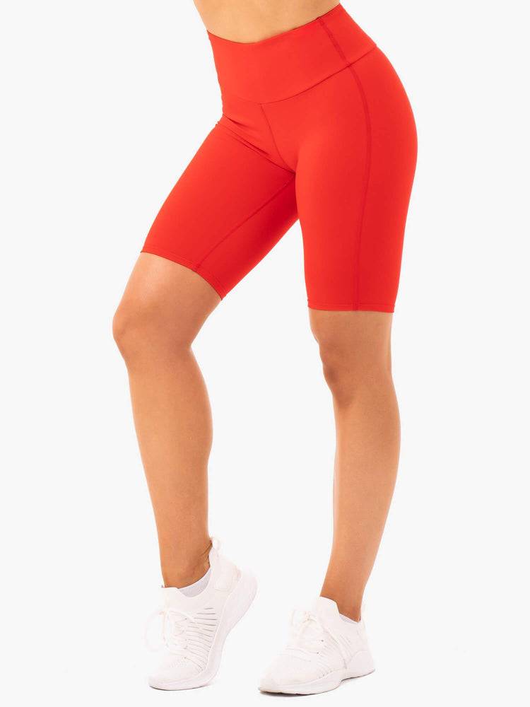 Ryderwear Women Shorts Staples Bike Women\'s Shorts Red | CA2003RW