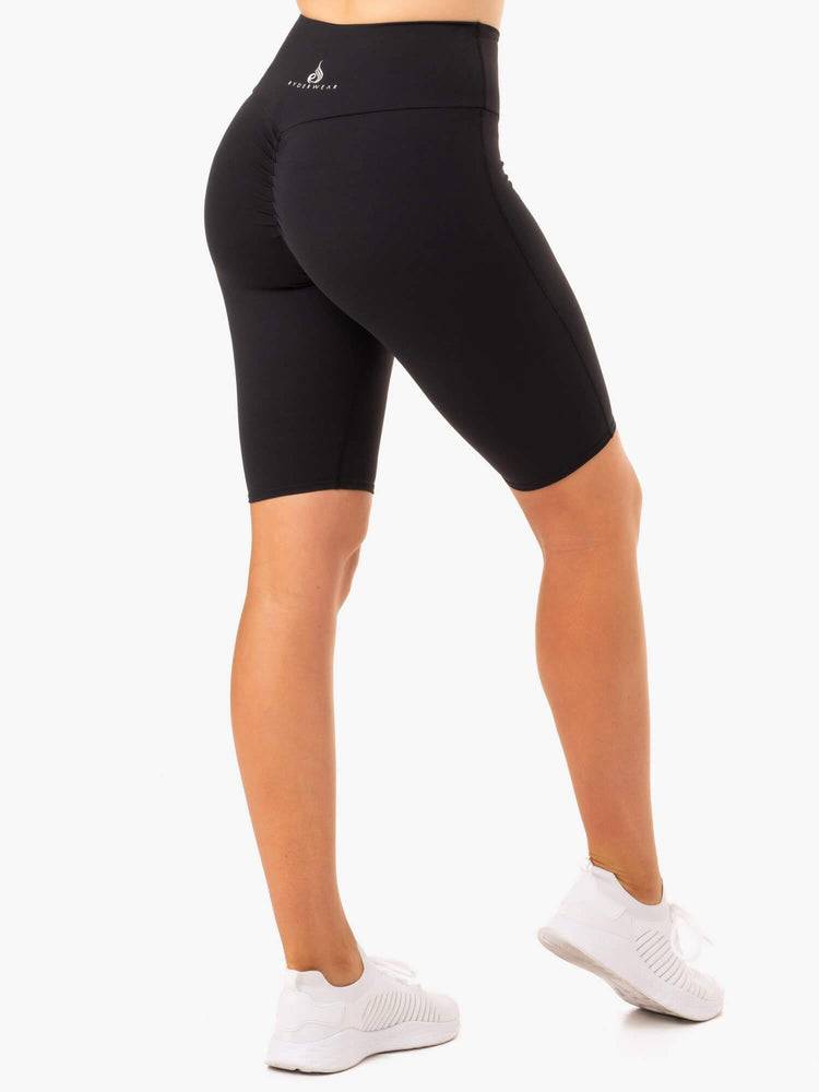 Ryderwear Women Shorts Staples Scrunch Bum Bike Women's Shorts Black | CA1959SO