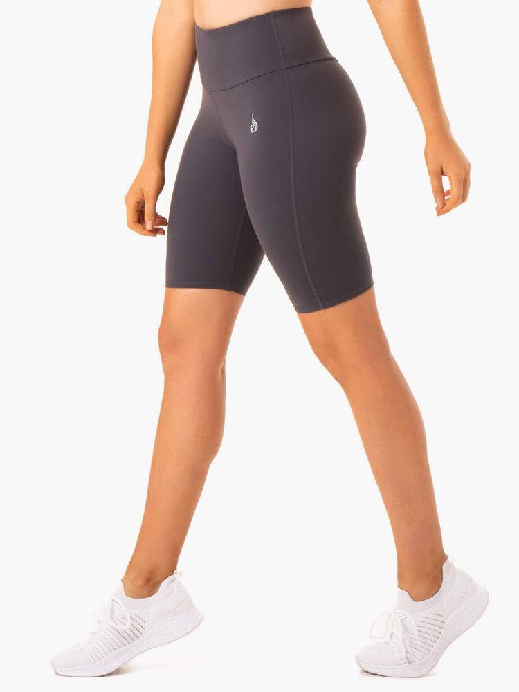 Ryderwear Women Shorts Staples Scrunch Bum Bike Women's Shorts Charcoal | CA1994XF