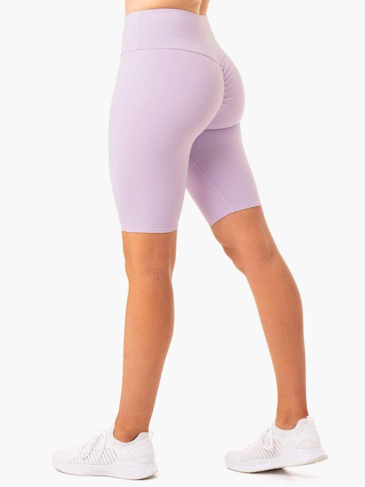 Ryderwear Women Shorts Staples Scrunch Bum Bike Women\'s Shorts Lilac | CA2023BC