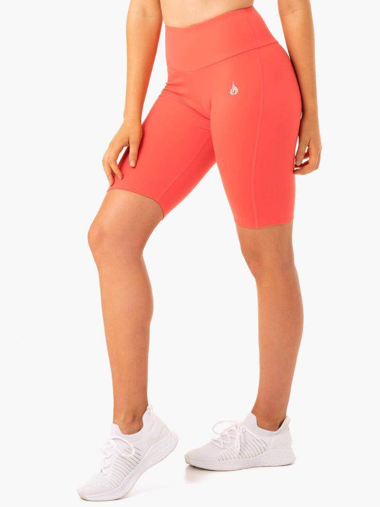 Ryderwear Women Shorts Staples Scrunch Bum Bike Women's Shorts Coral | CA2040GL