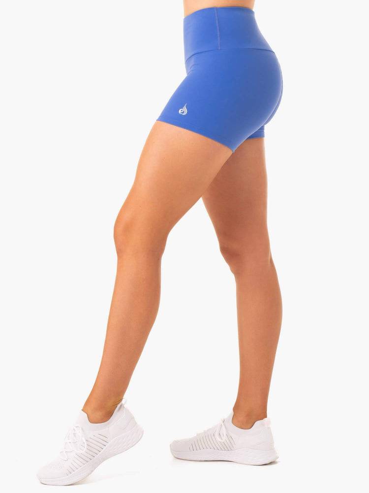 Ryderwear Women Shorts Staples Scrunch Bum Booty Women's Shorts Iris Blue | CA2175ZG