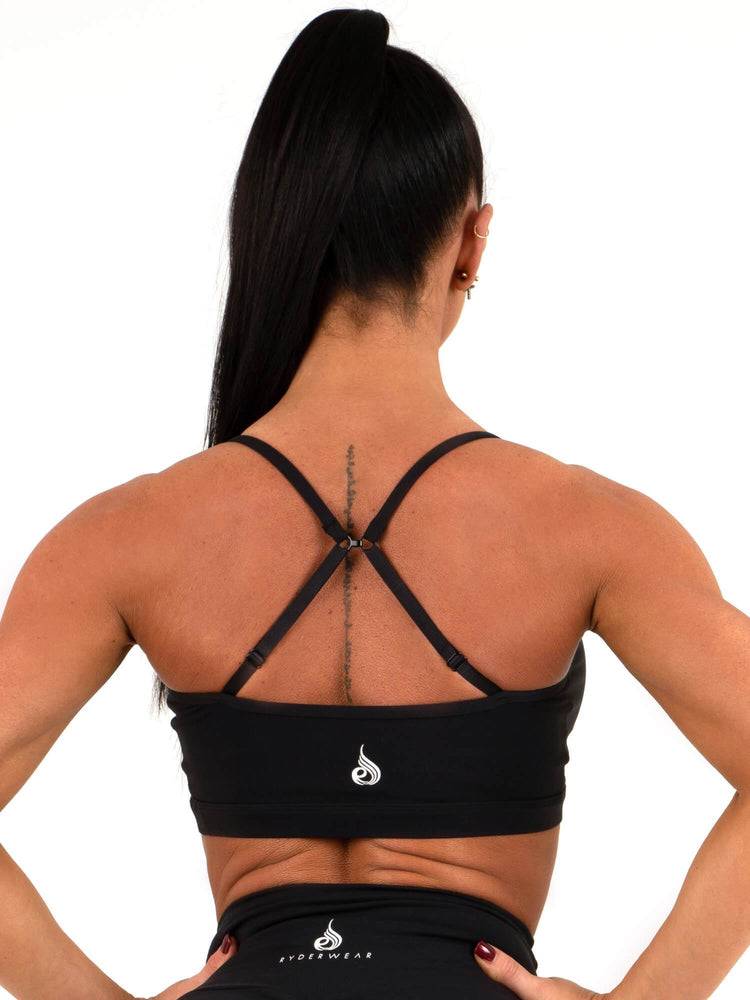 Ryderwear Women Sports Bra Animal Women's Sports Bra Black | CA1659BC