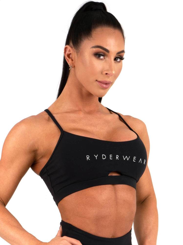 Ryderwear Women Sports Bra Animal Women's Sports Bra Black | CA1659BC