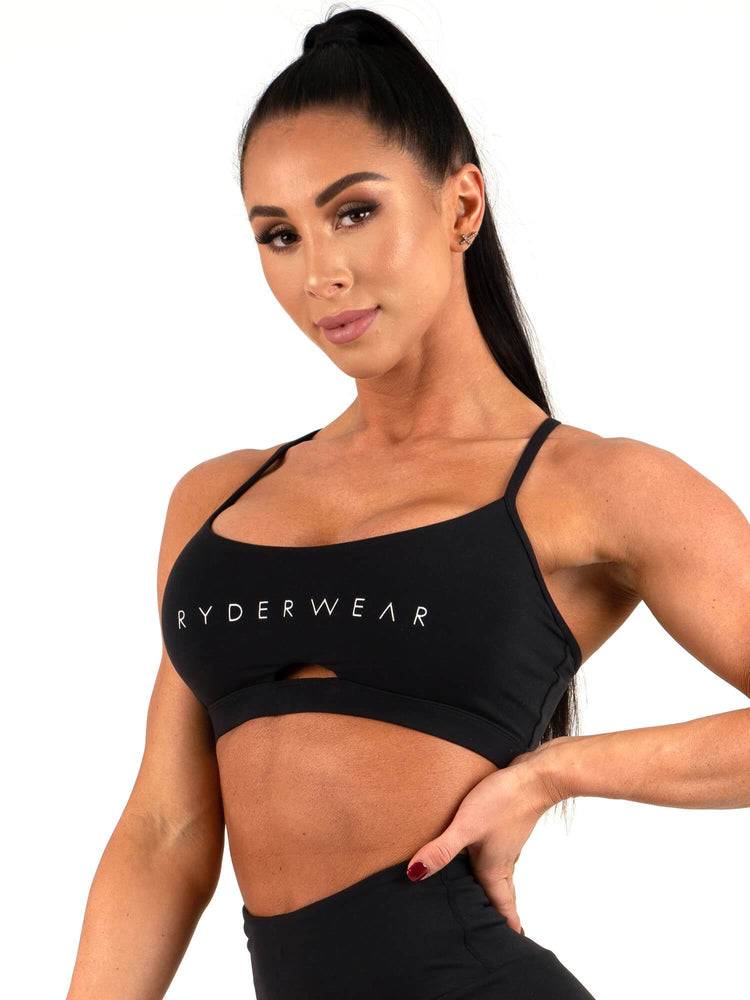 Ryderwear Women Sports Bra Animal Women's Sports Bra Black | CA1659BC