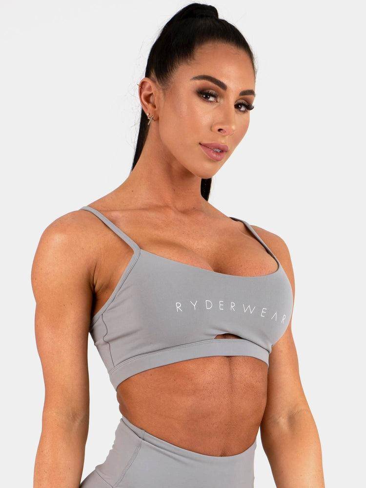 Ryderwear Women Sports Bra Animal Women's Sports Bra Grey | CA1868NB