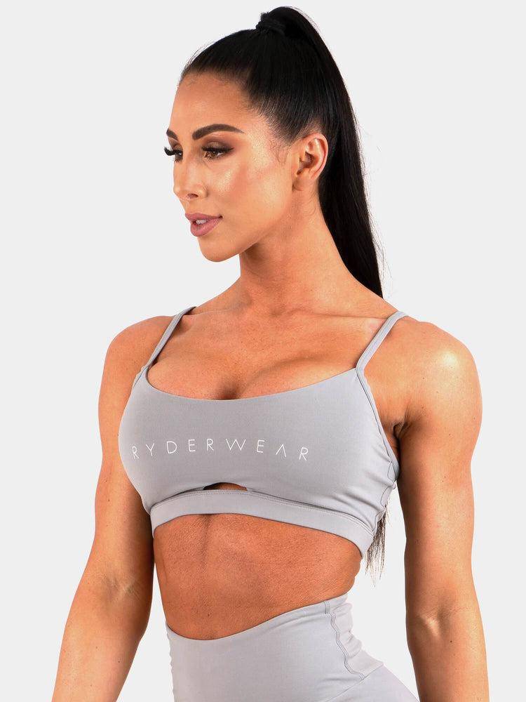 Ryderwear Women Sports Bra Animal Women's Sports Bra Grey | CA1868NB