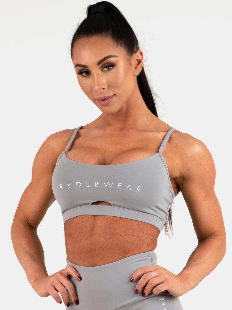 Ryderwear Women Sports Bra Animal Women\'s Sports Bra Grey | CA1868NB