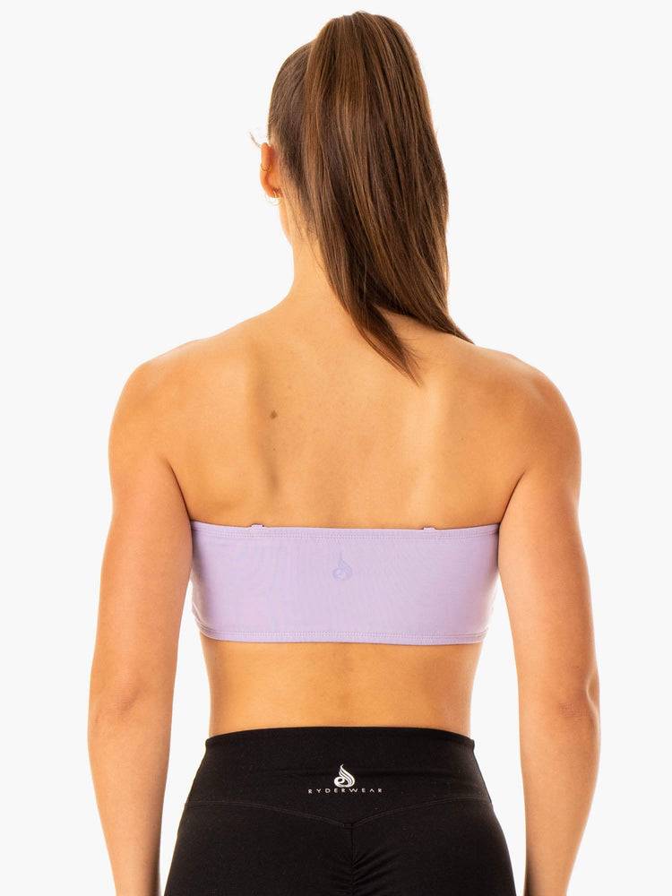 Ryderwear Women Sports Bra Convertible Bandeau Women's Sports Bra Lavender | CA1813CE