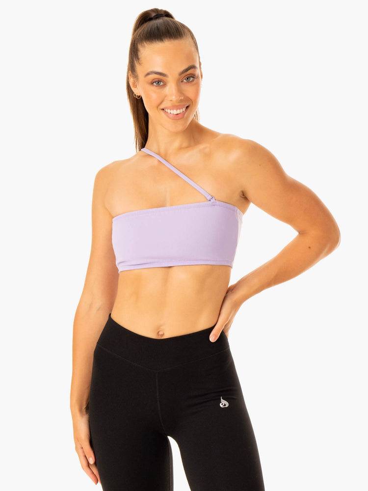 Ryderwear Women Sports Bra Convertible Bandeau Women's Sports Bra Lavender | CA1813CE